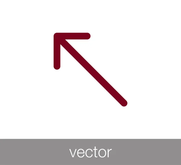 Ícone plano seta . —  Vetores de Stock