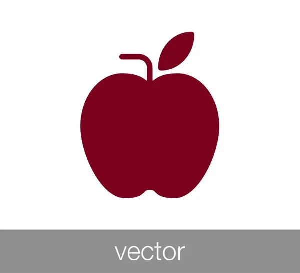 Diseño del icono de Apple — Vector de stock