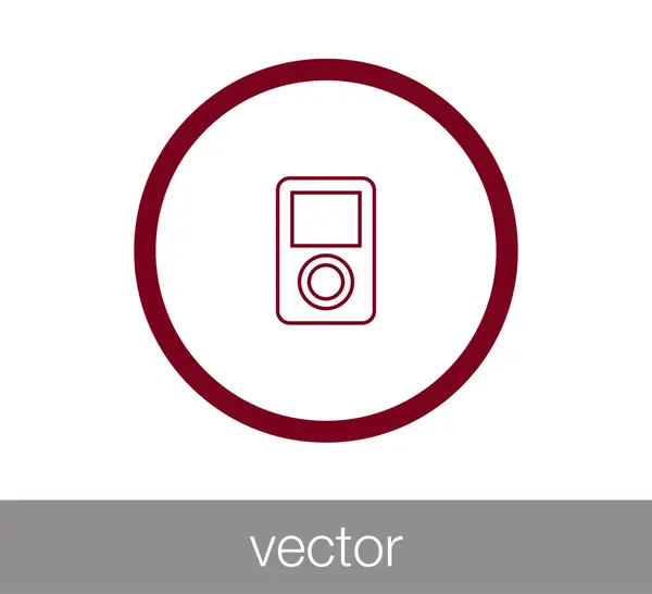 Icono del reproductor Mp-3 — Vector de stock