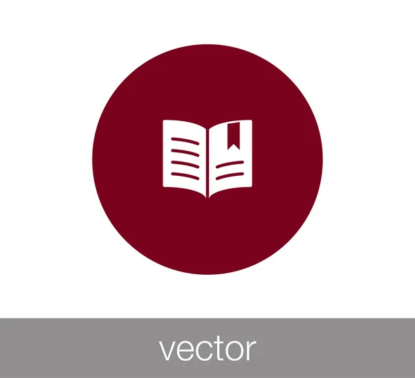 Livro Flat Icon — Vetor de Stock