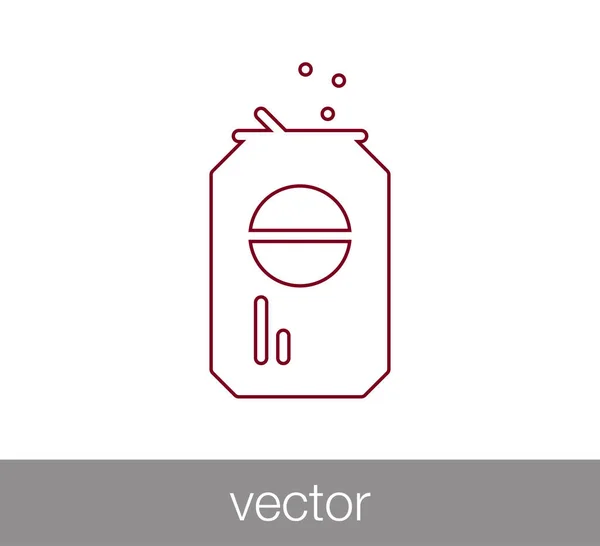 Diseño del icono de soda — Vector de stock