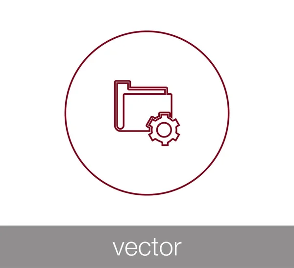 Eenvoudige mappictogram — Stockvector