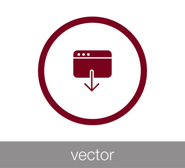 Fenster-Symbol. Programmiersymbol. Codierungssymbol. Code-Fenster-Symbol. br — Stockvektor