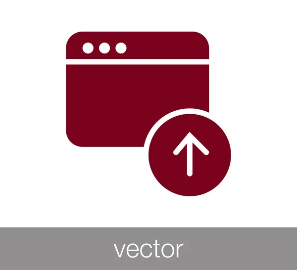 Fenster-Symbol. Programmiersymbol. Codierungssymbol. Code-Fenster-Symbol. br — Stockvektor