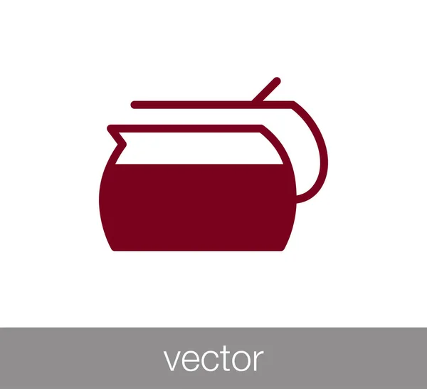 Diseño del icono de la taza de té — Vector de stock