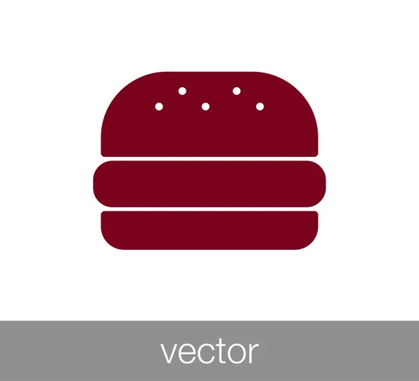 Burger icona illustrazione — Vettoriale Stock