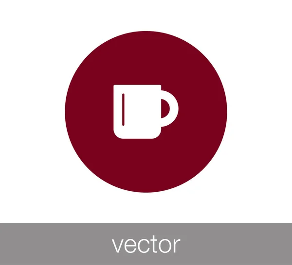 Diseño del icono de la taza — Vector de stock