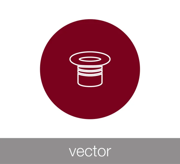 Icono de sombrero de caballero — Vector de stock