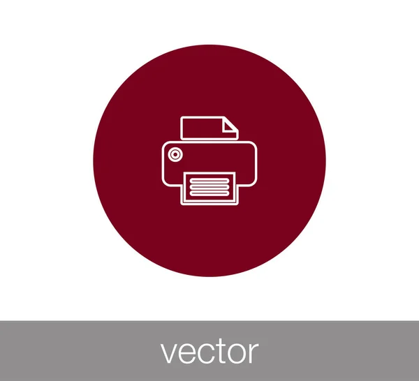 Значок принтера — стоковый вектор
