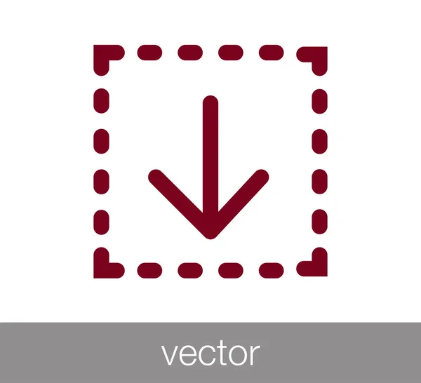 Web nedladdning ikon — Stock vektor