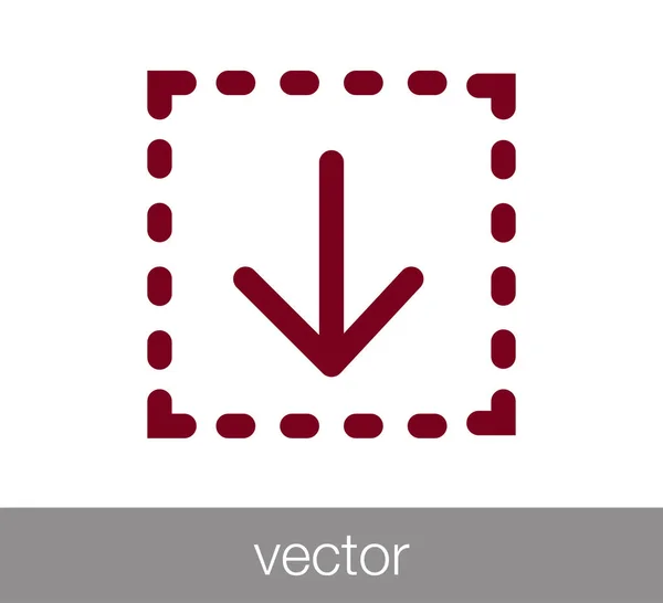 Icono de descarga web — Vector de stock