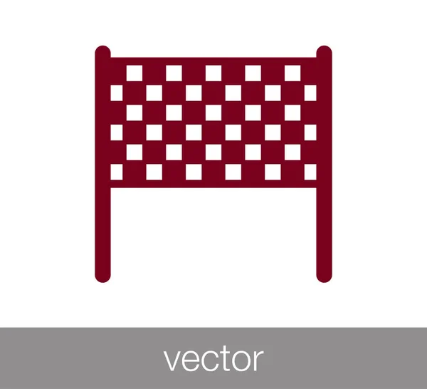 Bandera icono web . — Vector de stock