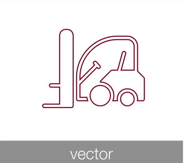 Gaffeltruck web ikon – Stock-vektor