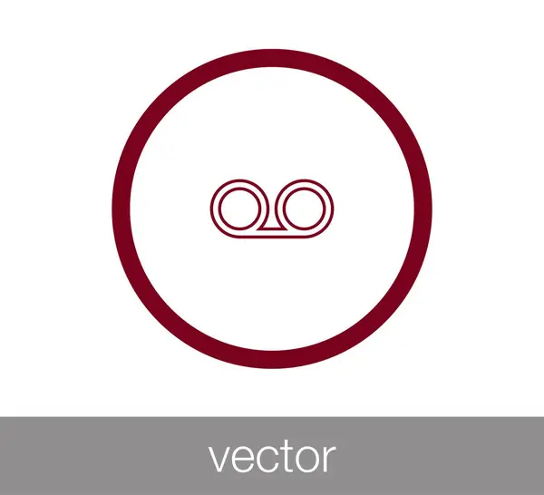Icono de nota de voz . — Vector de stock