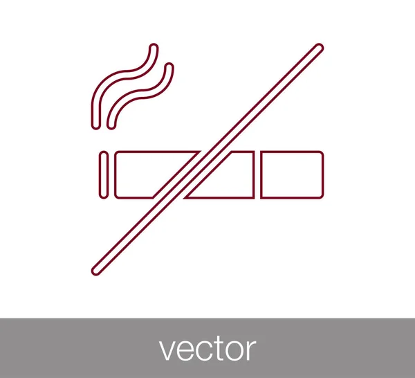 No smoking sign icon — Stock Vector