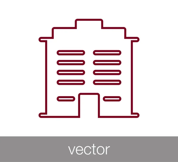 Modern byggnad ikon. — Stock vektor