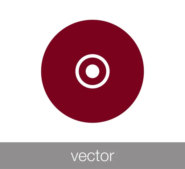 CD плоская иконка — стоковый вектор