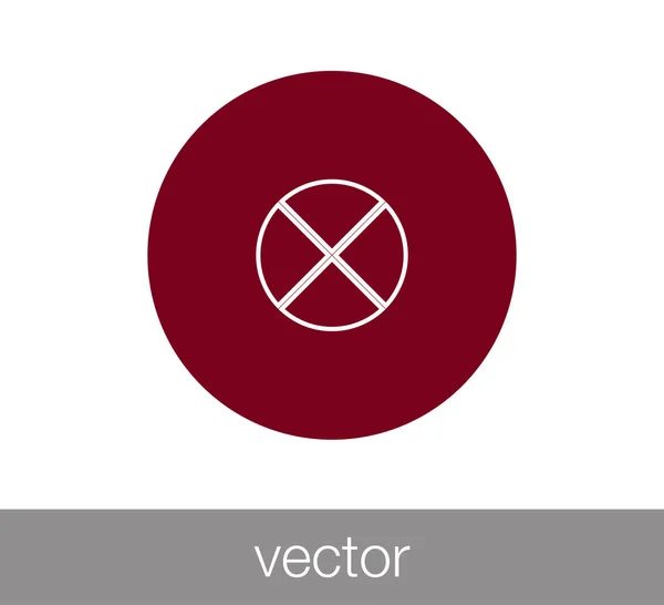 Forbidden area icon. — Stock Vector