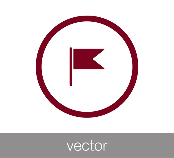 Ícone simples marcador — Vetor de Stock