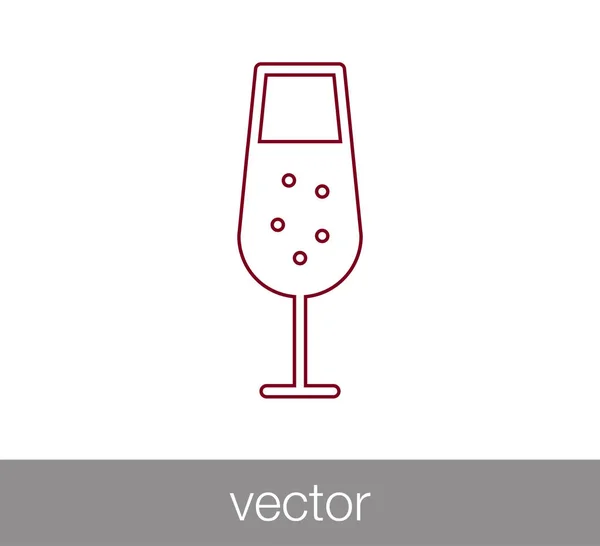 Дизайн иконы шампанского — стоковый вектор