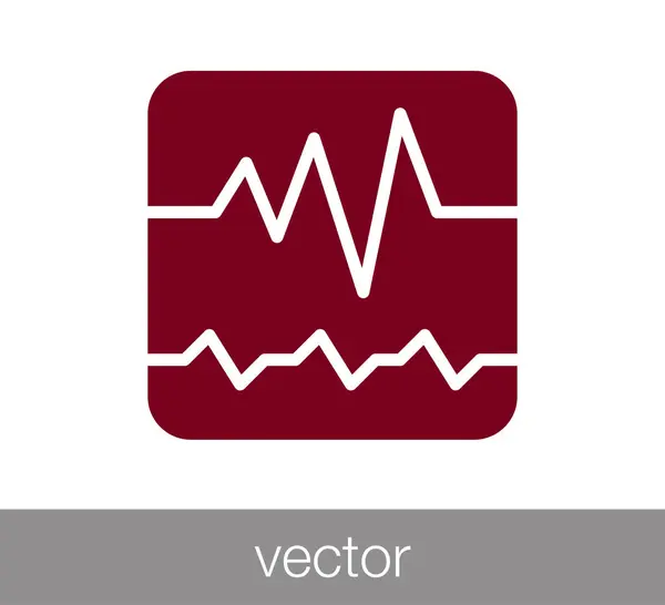 Szívverés-ikon. — Stock Vector