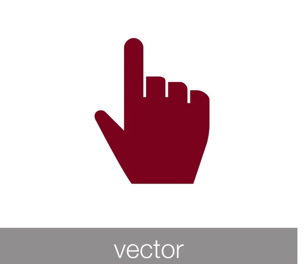 Touch gebaar-pictogram — Stockvector