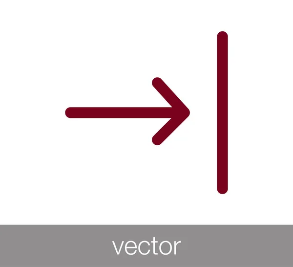 Icône flèche gauche — Image vectorielle