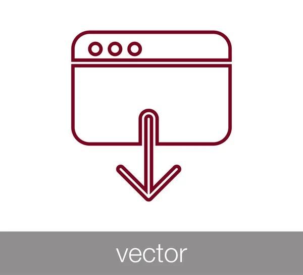 Fenster-Symbol. Programmiersymbol. Codierungssymbol. Code-Fenster-Symbol. br — Stockvektor