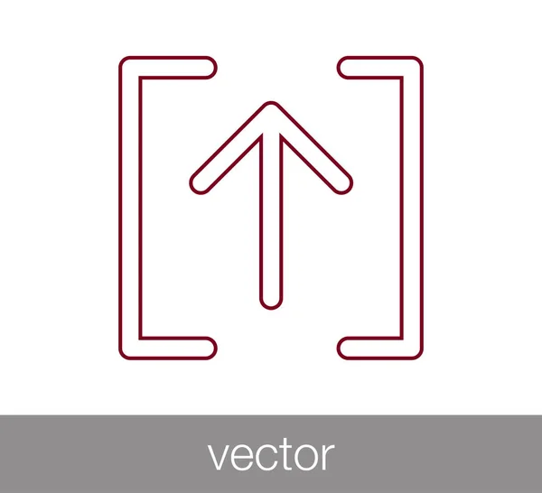 Upload flat icon. — Stock Vector
