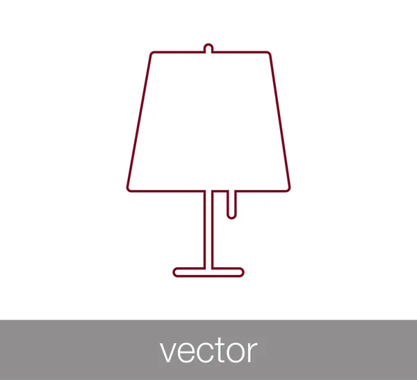 โคมไฟตั้งโต๊ะ ไอคอน — ภาพเวกเตอร์สต็อก