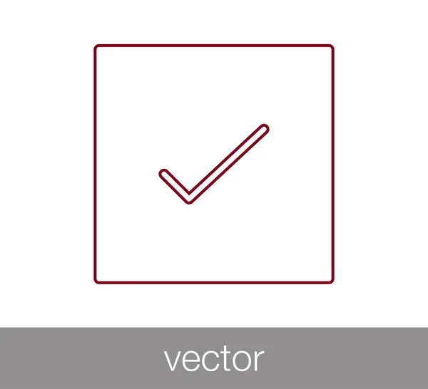 Ícone de marca de verificação . — Vetor de Stock