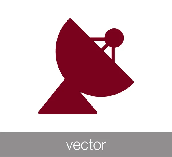 Icono web de la antena . — Vector de stock