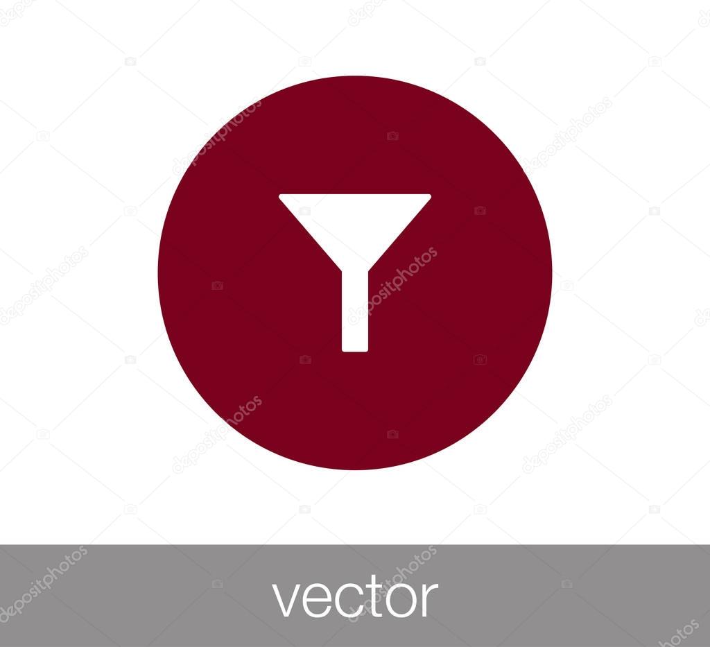 Funnel flat icon