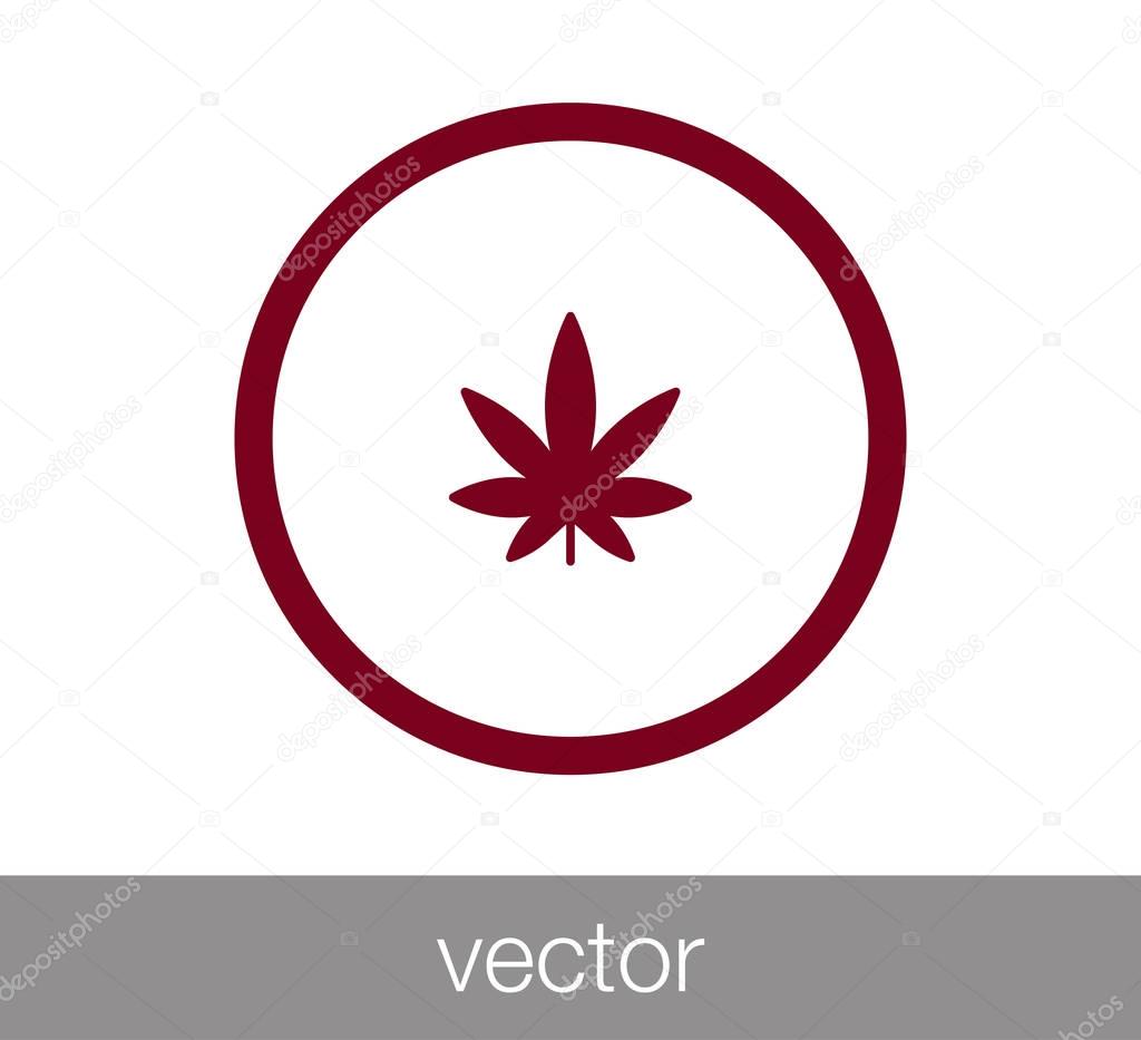 Cannabis simple icon