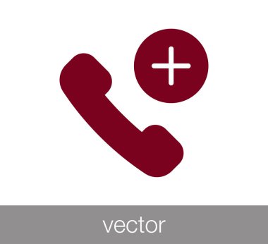 telefon simgesi illüstrasyon.