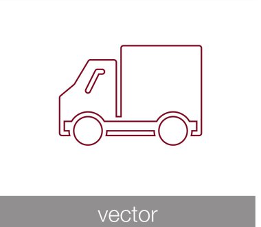 Teslimat kamyonu web simgesi