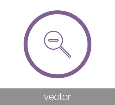 Yakınlaştır basit simgesini