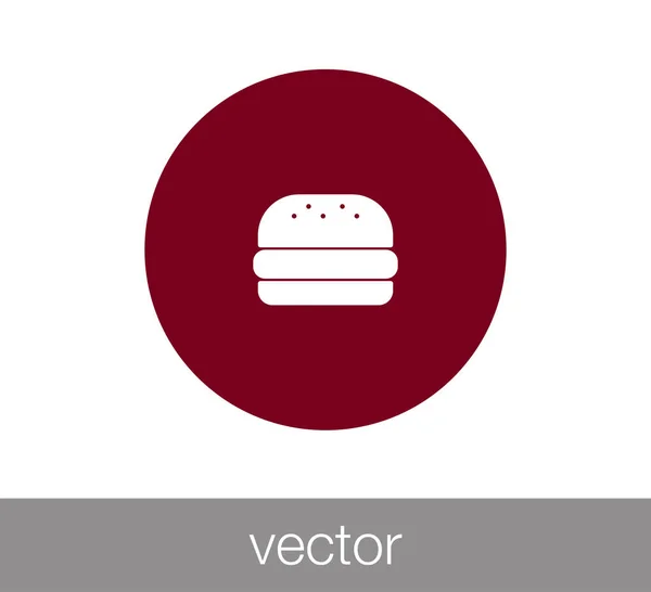 Burger icona illustrazione — Vettoriale Stock