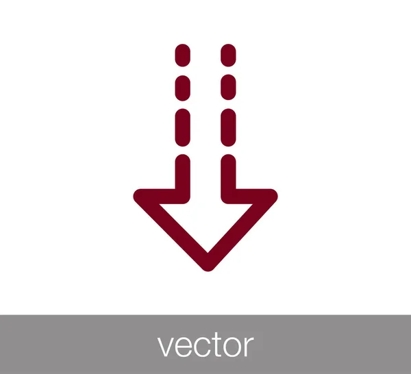 Ícone de download Web — Vetor de Stock