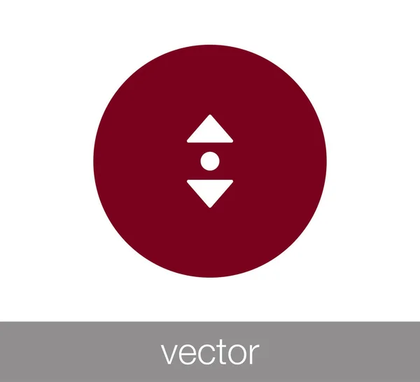 Desplazarse icono simple — Vector de stock