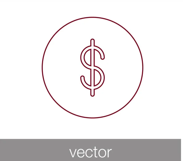 Icono de signo de dinero — Vector de stock