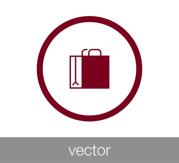 Icono de bolsa de compras — Vector de stock