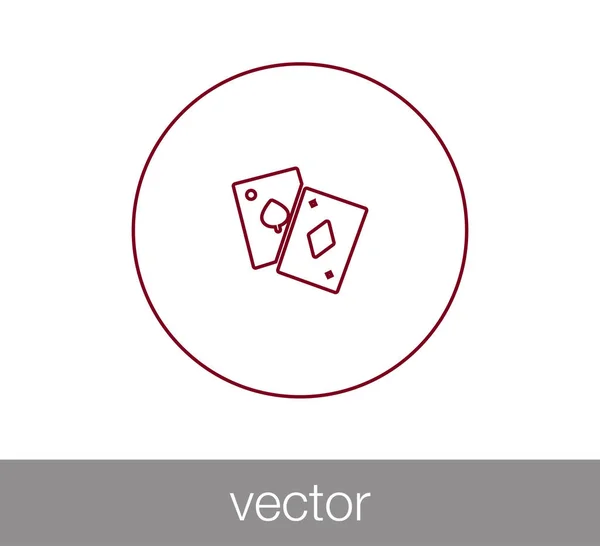 Значок игральных карт . — стоковый вектор