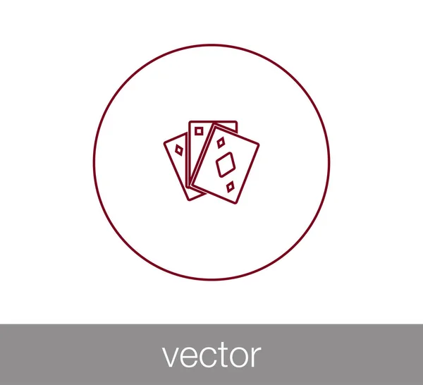 Spielkarten-Symbol. — Stockvektor