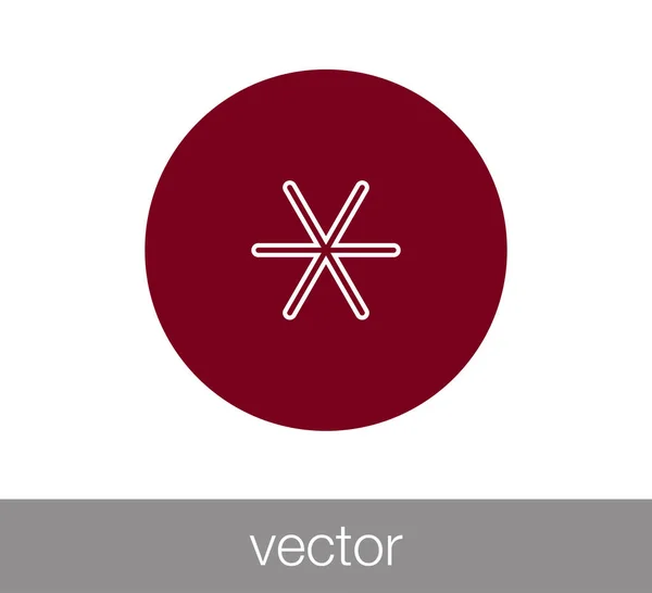 Star key icon. — Stock Vector