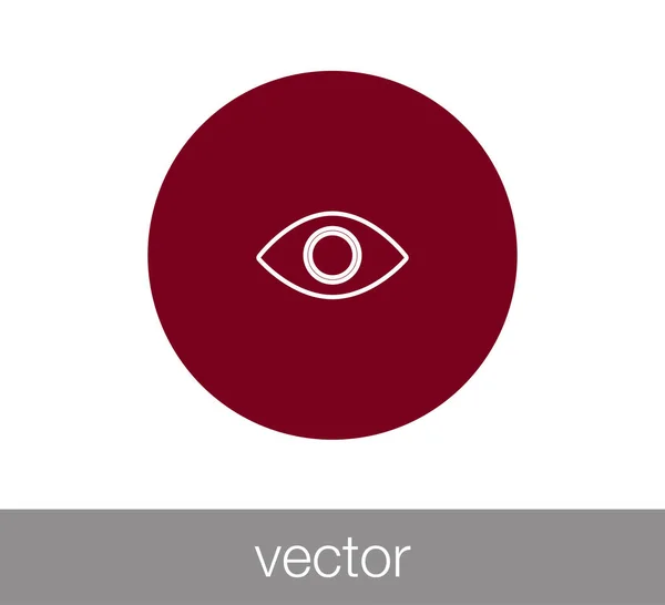 Ojo icono web . — Vector de stock