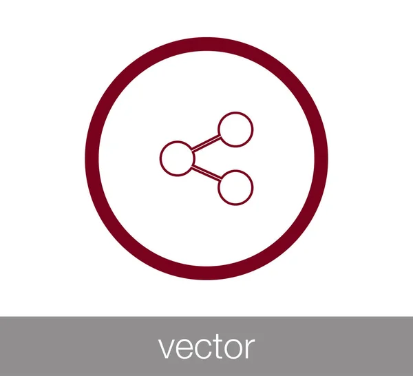 Icono de red social . — Vector de stock