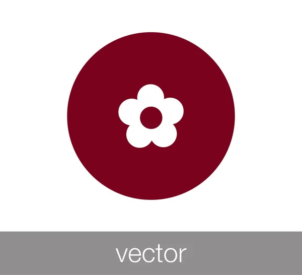 Illustration zum Blumensymbol. — Stockvektor