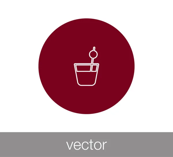 Design dell'icona del cocktail — Vettoriale Stock