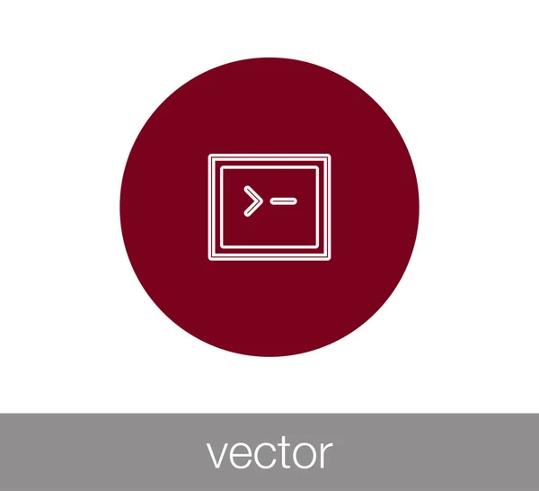 Ícone da janela. Ícone de programação. Ícone de codificação. Ícone de janela de código. Br — Vetor de Stock